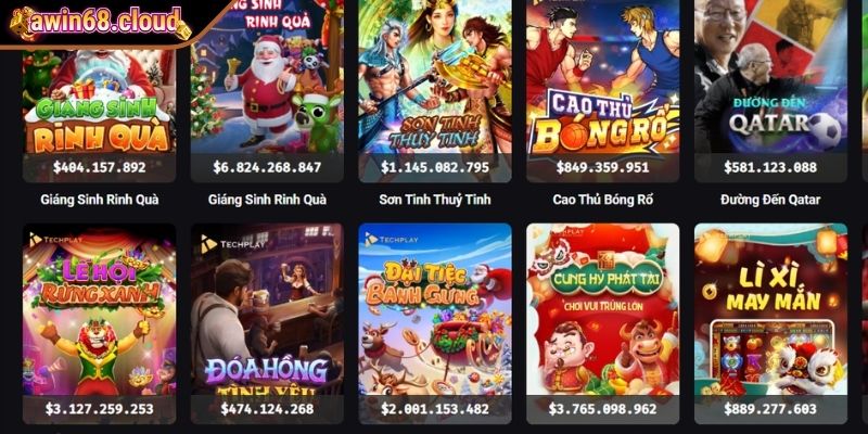 Nổ Hũ Awin68 - Trải Nghiệm Quay Hũ Đỉnh Cao, Thưởng Hấp Dẫn 2 Nhà phát hành Top Player